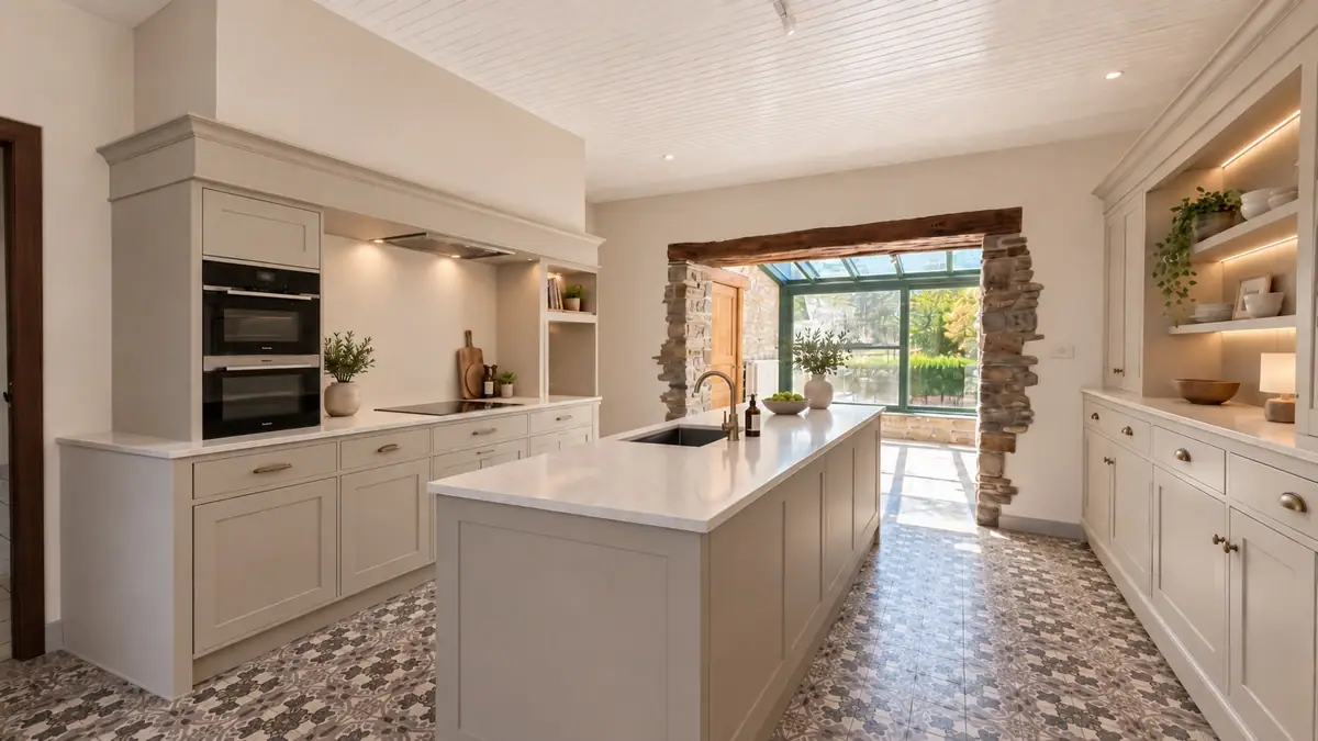 Inspiration de cuisine lumineuse et contemporaine pour la maison de Pierre